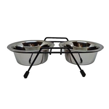 Dubenėlis maitinimui Hoppy Wire Diner Trapeze, 0.45 l, 2 vnt