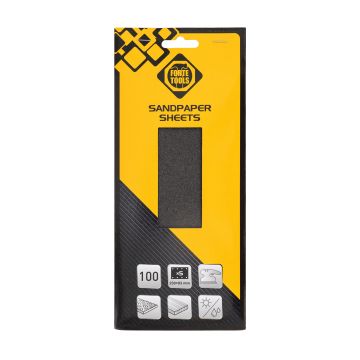 Šlifavimo lapeliai FORTE TOOLS, Nr. 100, 93×230, 5 vnt.