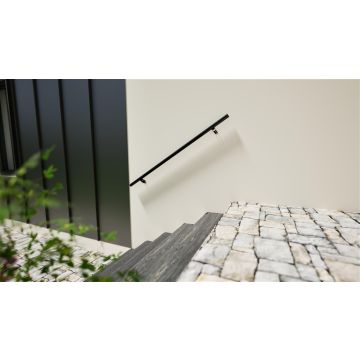 Turėklas Minka 46323 SECURA WALL, juodas, 1.5 m