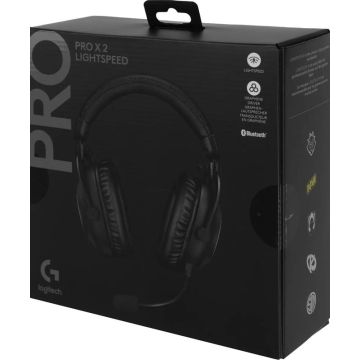 Belaidės ausinės Logitech G Pro X 2 Lightspeed, juodos