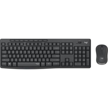 Klaviatūra Logitech MK295 Silent Combo EN, juoda, belaidė