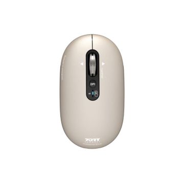 PORT CONNECT Mouse | PURE MAC | Wireless | Bluetooth | Beige Perle