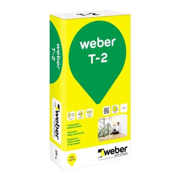 Cementinis kalkinis tinkas Weber T-2, 25 kg.