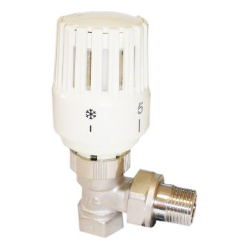 Galva termostatinė su ventiliu kampu 603