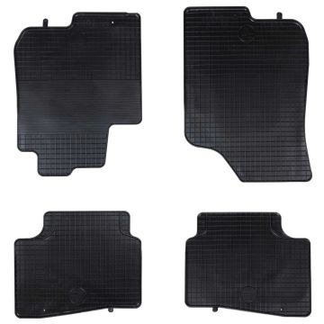 Automobilių kilimėlis 4 pcs Juodas Guma