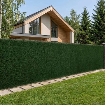 Dirbtinė tvora Tamsiai žalia 1 x 3 m PVC ir Plienas
