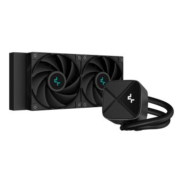 DeepCool skysčiu aušinamas procesoriaus aušintuvas LS520S ZERO DARK