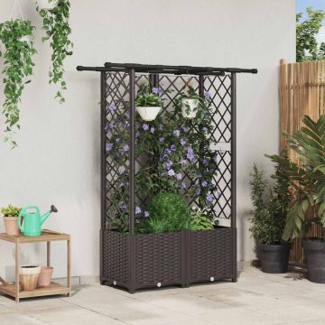 Pakeltas lovas su trelėmis ir stogu Ruda 124 x 40 x 138 cm PP