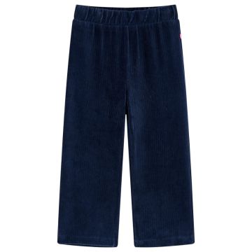 Vaikiškos kelnės, tamsiai mėlynos spalvos, velvetas, 104 dydžio