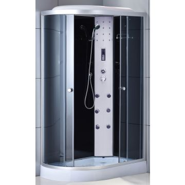 Masažinė dušo kabina R8407 dešinė grey/black