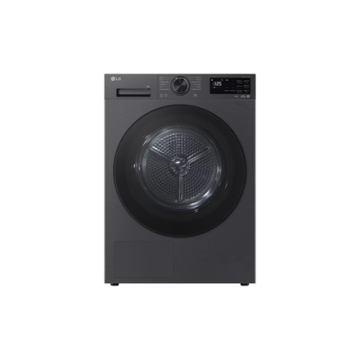 LG džiovyklė RHX5009TBB, juodos spalvos, 9 kg, Wi-Fi