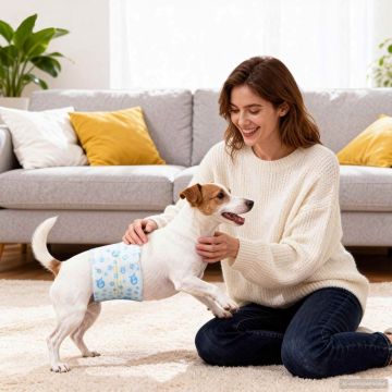 Vienkartinės vyrų šunų sauskelnės 30 pcs Baltas XS