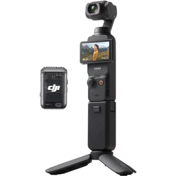 DJI veiksmo kamera, juodos spalvos