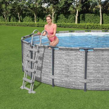 Bestway Flowclear Baseino kopetėlės, 122cm, 4 laipteliai