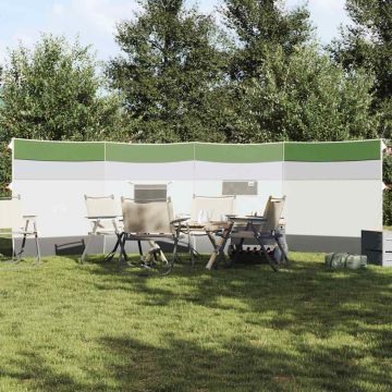 Camping Windbreak Green 510x153 cm Atsparus vandeniui