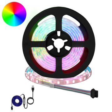 LED juosta 2 pcs Juoda ir permatoma 1300 mm Varis ir plastikas