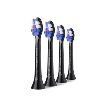 Philips elektrinio dantų šepetėlio galvutės HX6054/88 Sonicare Sensitive, juodos spalvos