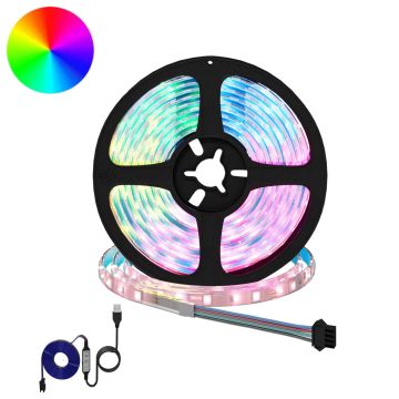 LED juosta 2 pcs Juoda ir permatoma 2300 mm Varis ir plastikas