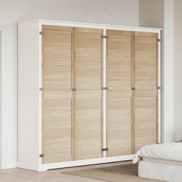 Spintelės durys su durimis 4 pcs Natūrali 201 x 2,1 x 59,5 cm