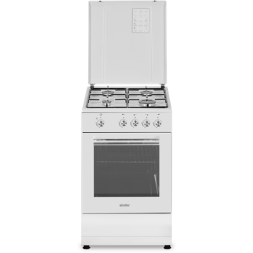 Simfer viryklė 4401SGRBB.1, 50 cm pločio, baltos spalvos, 49 L