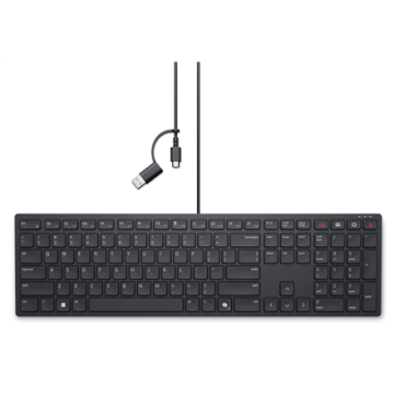 Dell klaviatūra KB525C, juodos spalvos, laidinis