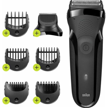 Braun barzdaskutė 300BT Series 3, juodos spalvos