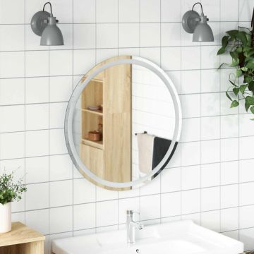 LED vonios veidrodis Skaidrus Ø 70 cm grūdintas stiklas