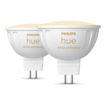 Philips LED lemputė Hue WA 12V MR16, 2pcs pack, 12 V, baltos spalvos, 5,1 W