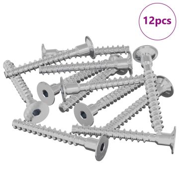 Varžtas 12 pcs Cinkuota 5 x 40 mm Geležis