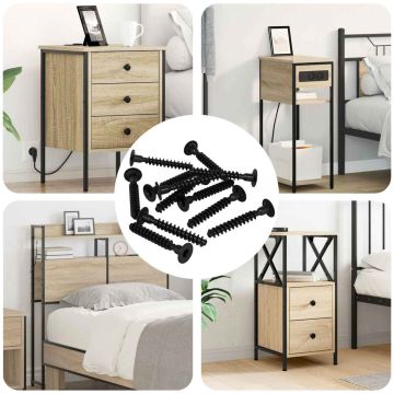 Lizdas su dangteliu varžtas 5143 pcs Juoda Geležis