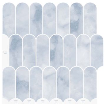 Pūkuota plytelė 50 pcs Šviesiai mėlyna 30 x 30 cm