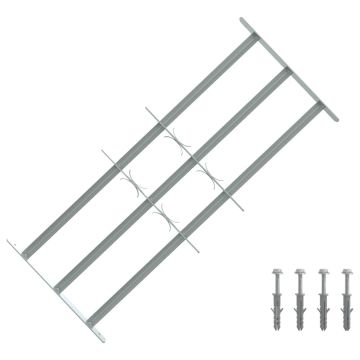 Langų saugos grotelės su 3 skersinėmis 3 pcs 630-1140 mm