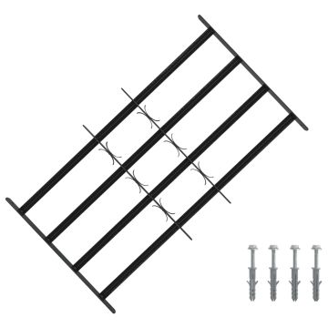 Saugumo grotelės langams su 4 kryžmėmis 3 pcs 63-114 cm