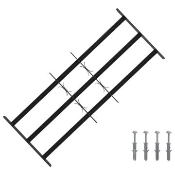Langų saugos grotelės su 3 skersinėmis 3 pcs 63-114 cm