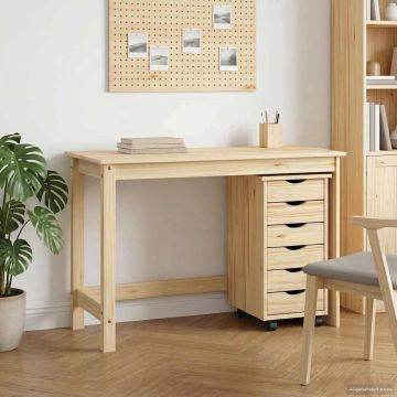 Rašomasis stalas ir riedantis kabinetas MOSS 2 pcs Ruda
