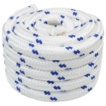 Laivo virvė 6 mm 5 m Balta ir mėlyna