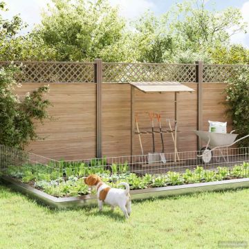 Sodo tvora su kuoliukais 12 pcs 75 x 50 cm Mesh Sidabrinė