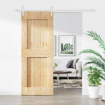 Slankios durys Natūrali ir Balta 80 x 210 cm
