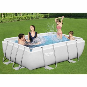 Bestway Power Steel Baseino rinkinys, 282x196x84cm, stačiakampis