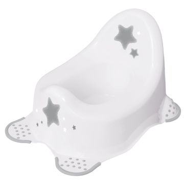 Vaikiškas naktipuodis Stars, neslystantis, baltas