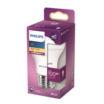 Lemputė Philips LED, A60, E27, 13 W, 1521 lm, 2700 K