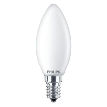 LED lemputė Philips B35, 4.3W, E14, 2700K, 470lm, matinė