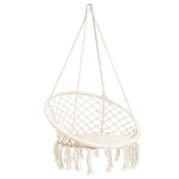 Hamakas kėdė DOMOLETTI BOHO KH005, 80×60×115 cm, balta