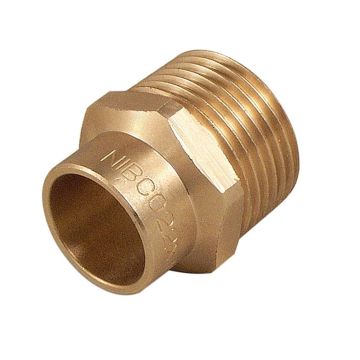 Žalvarinis lituojamas adapteris, 22×3/4", išorinis