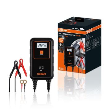 Akumuliatoriaus įkroviklis OSRAM 906, 12–24 V