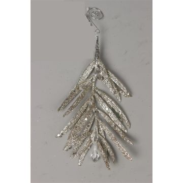 Dirbtinis augalas Christmas Touch HY20217, sidabro, 230 mm