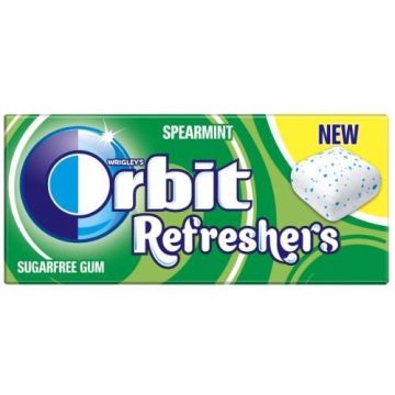 Kramtomoji guma ORBIT REFRESHERS SPEARMINT, 18 g