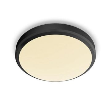 Šviestuvas lubų Philips Doris, 17W, 2700°K, LED, juodas