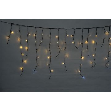 Girlianda 500LED 9.9m, šiltai/šaltai balta, be transf.
