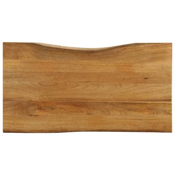 Stalviršis, 120x60x3,8cm, mango masyvas, su gyvu kraštu